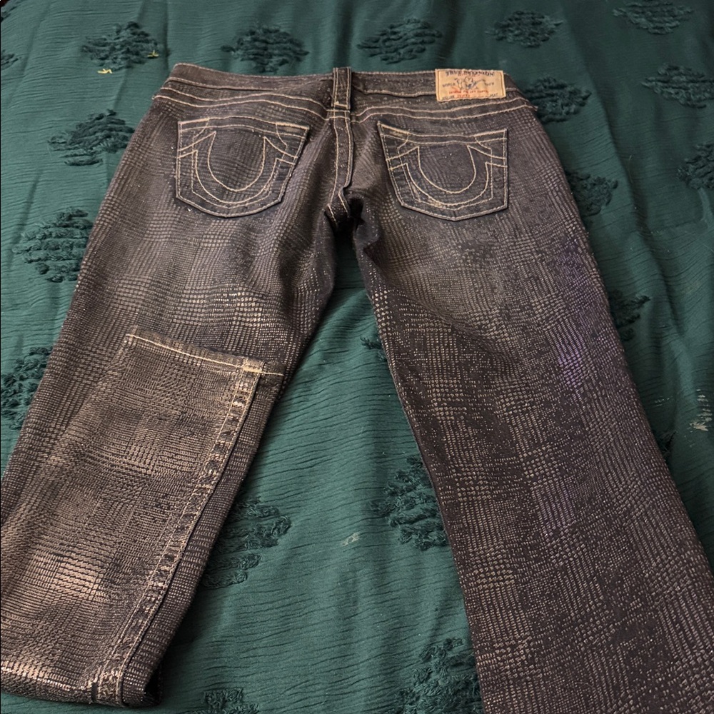 True Religion Women's Black Bootcut Jeans